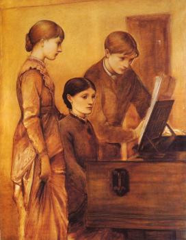 Sir Edward Coley Burne-Jones : Portrait Group Of The Artists Family